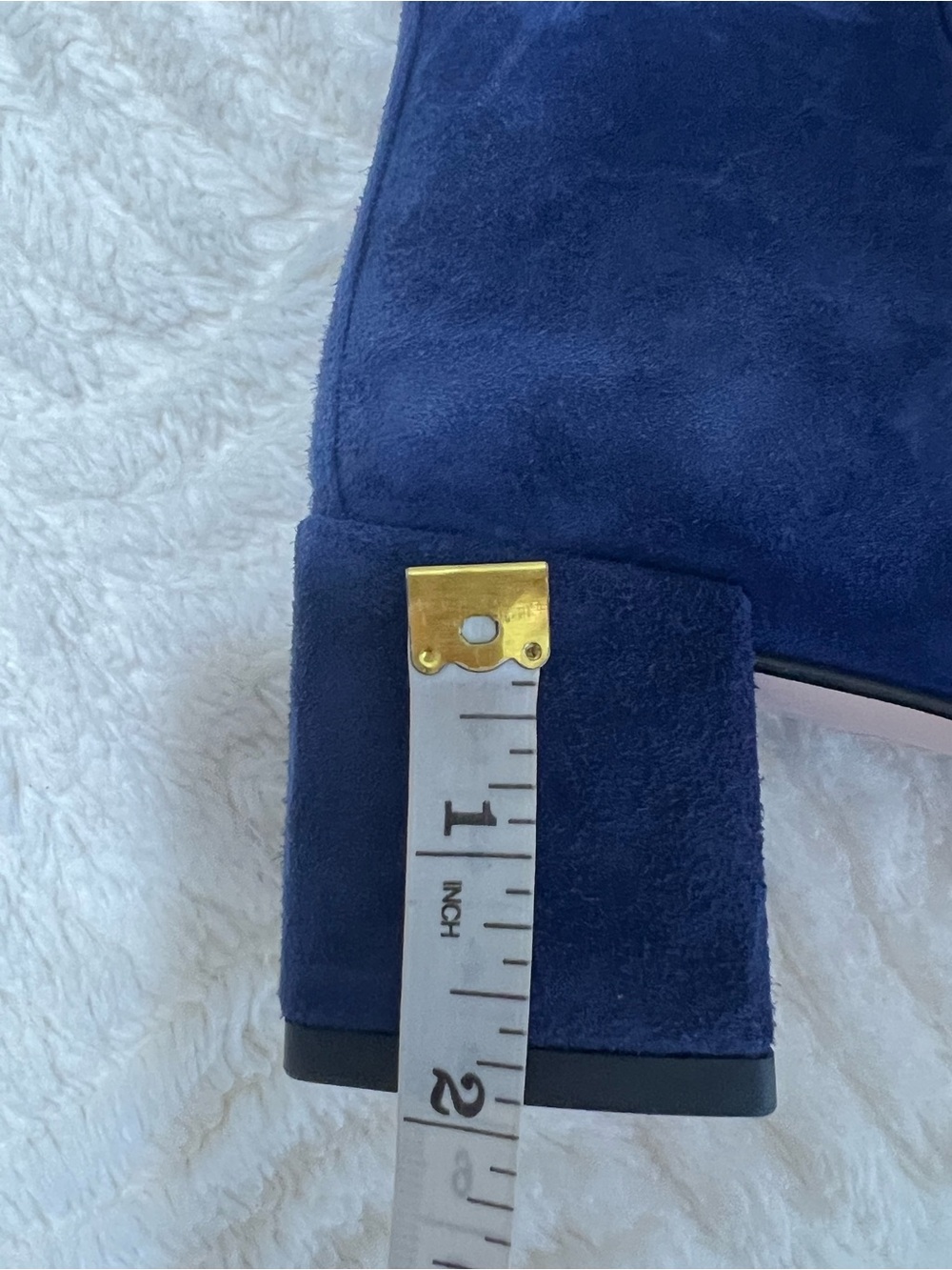 Roger Vivier Polly Blue Suede Buckle Ankle Boots Size 41 Made in Italy - Picture 9 of 14